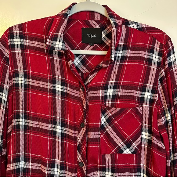Rails Button Down Red/Black/White - Small - Picture 3 of 3